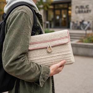 Crochet Laptop Sleeve Pattern PDF Padded Laptop Case Pattern