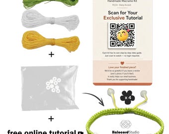 DIY-Set für ein Armband mit Gänseblümchen-Akzenten