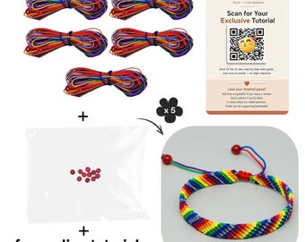 7-Color Rainbow Bracelet DIY Kit