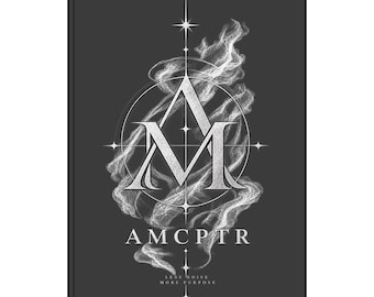 Monogram M Smoke Crest Vegan Leather Journal | Engraved Notebook