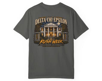 Brentwood University - Delta Chi Epsilon Rush Week T-Shirt - The House always Wins