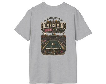Brentwood University Homecoming T-Shirt | Greek Row College Tee | Shadows Beneath the Row