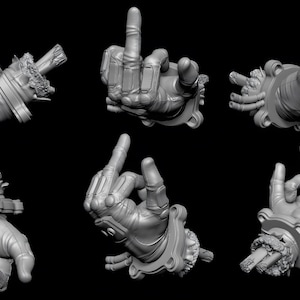 File STL per la stampa 3D della mano di Deadpool