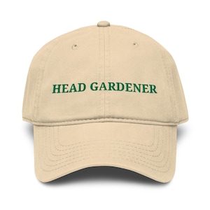 Gorra de béisbol bordada con la imagen de un jardinero, 100% algodón, regalo ideal para amantes de la jardinería.