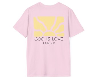 Yellow Sunburst Pocket Print T-Shirt | Minimal Beach Vibes