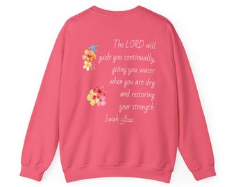 Watercolor Hawaiian Plumeria Floral Sweatshirt | Tropical Flower Crewneck