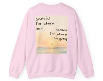 Pink Watercolor Butterfly Sweatshirt | Small Chest Motif