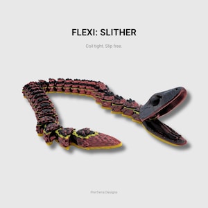 Articulated Snake | Flexi Fidget Desk Toy | Custom Color 3D Printed