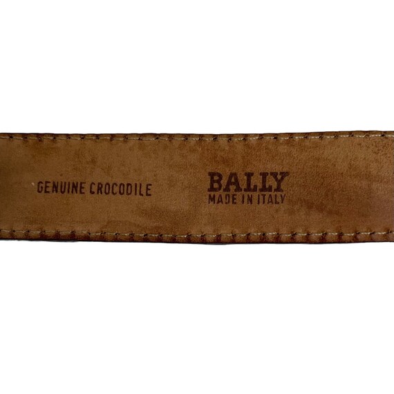 Bally Vintage Black Genuine Crocodile Men's Leath… - image 5