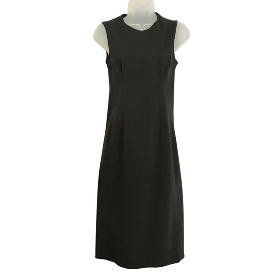 Prada Vintage Black Embroidered Knee-Length Sheath Dress - Made in Italy -  LBD Women's Size XS