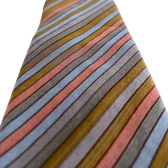 Jacques Fath Paris Vintage Striped Silk Tie - Men… - image 6
