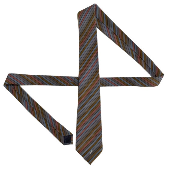 Jacques Fath Paris Vintage Striped Silk Tie - Men… - image 2