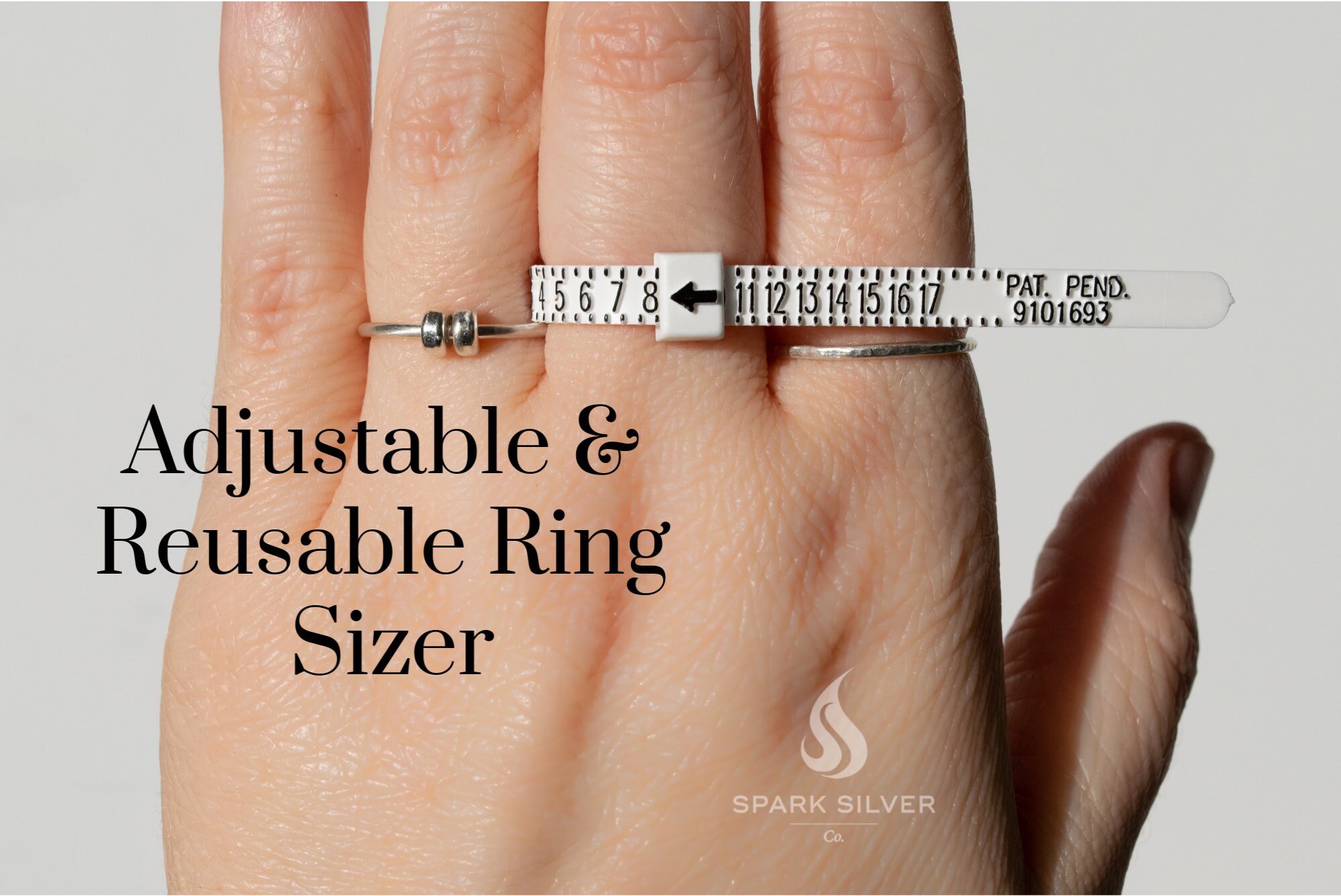 Medidor de dedos Medidor de anillos Medidor de tamaños Herramienta de  joyería, Anillo Calibrador mandril Palo US Ring Sizer en tamaños completos  y medios para un tamaño de anillo preciso 