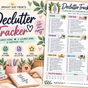 Room-by-Room Declutter Tracker | Home Organisation Checklist (Digital Download)