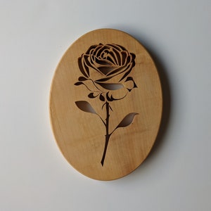 Red Rose Scroll Saw Pattern FIS-056 (pdf, jpg)