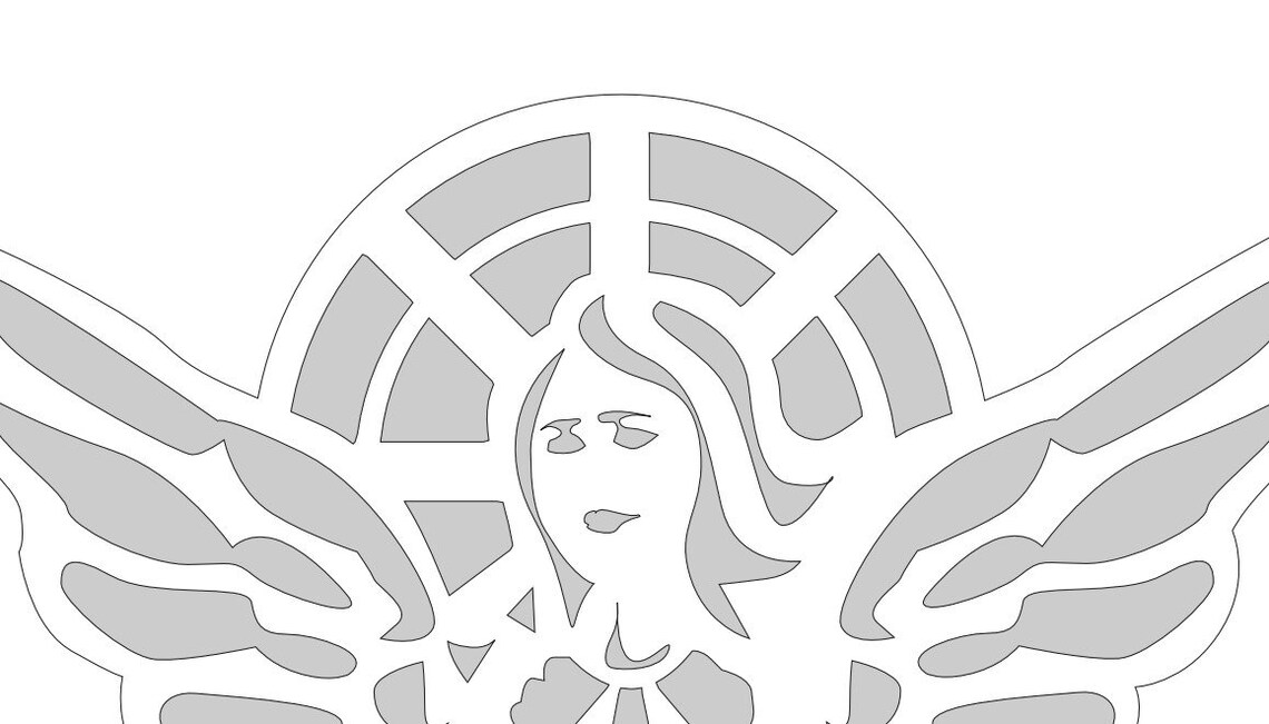 Small Angel Ornament Scroll Saw Pattern FIS081 pdf, Jpg Etsy