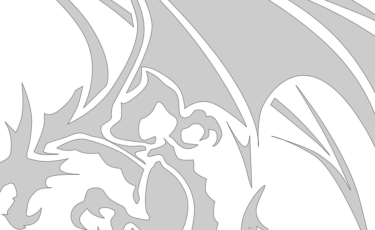 Claw Dragon Scroll Saw Pattern FIS062 pdf, Jpg Etsy UK