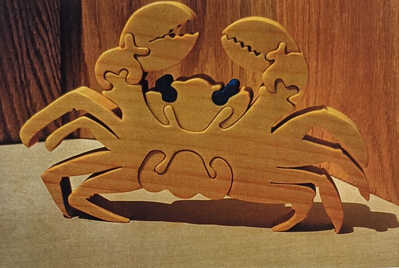 Crab Decorative Scroll Saw Puzzle Pattern FIS135 pdf, Jpg Etsy