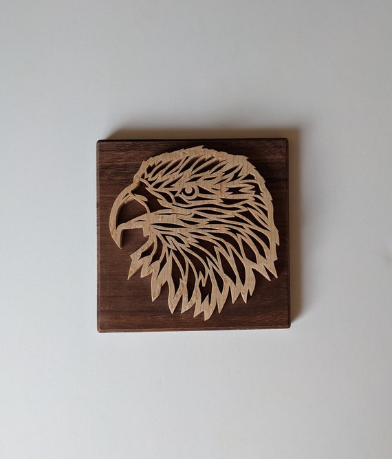 Bald Eagle Head Scroll Saw Pattern FIS159 pdf jpg Etsy