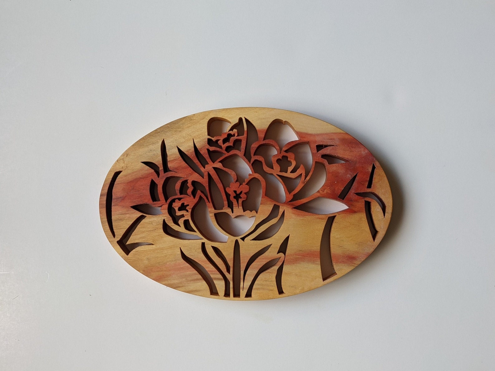 Crocus Trivet Scroll Saw Pattern FIS010 pdf, Jpg Etsy