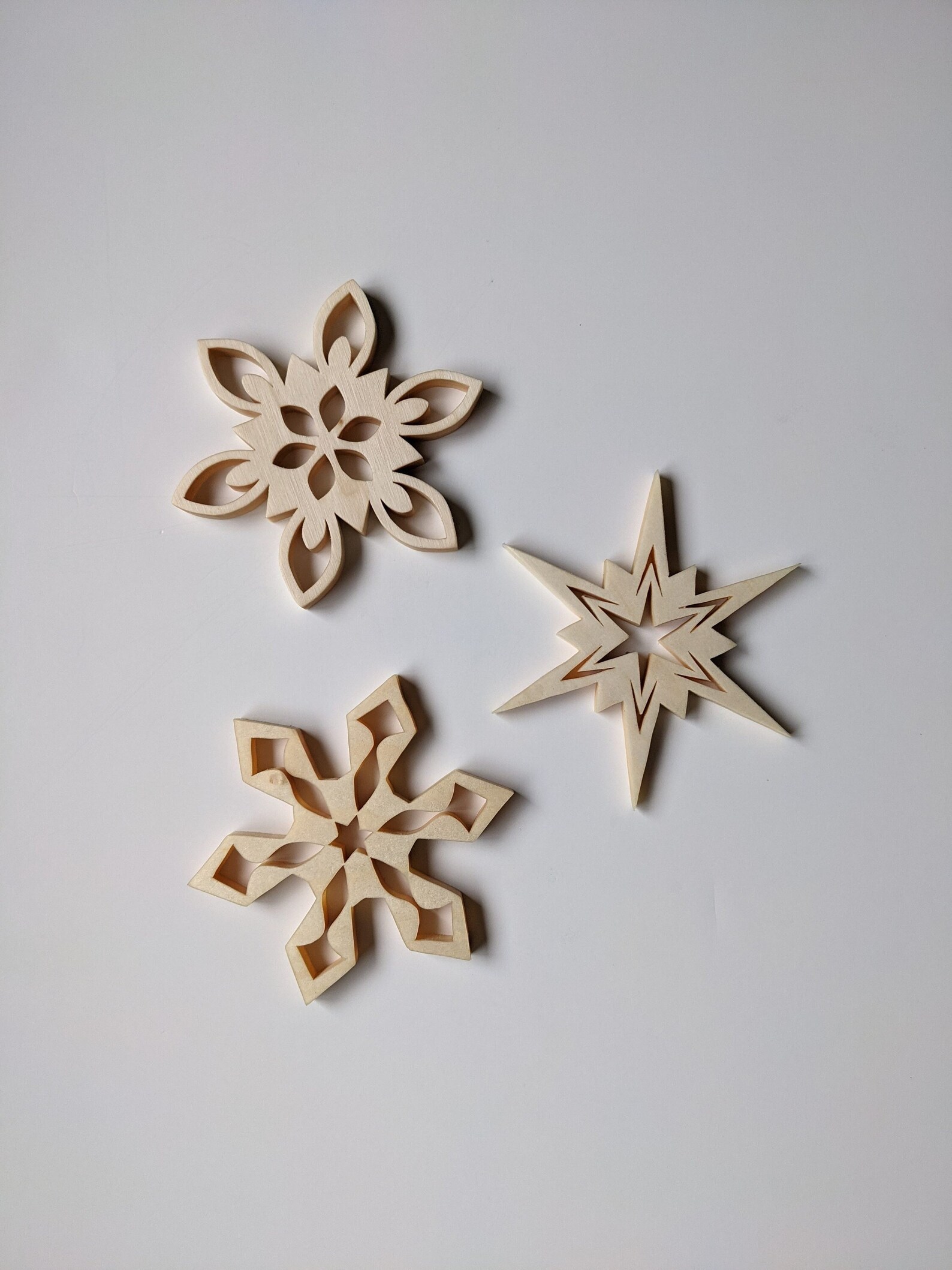 Snowflake Set 5 Scroll Saw Pattern FIS132 pdf, Jpg Etsy