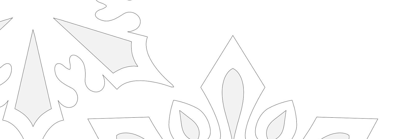 Snowflake Set 3 Scroll Saw Pattern FIS130 pdf jpg Etsy