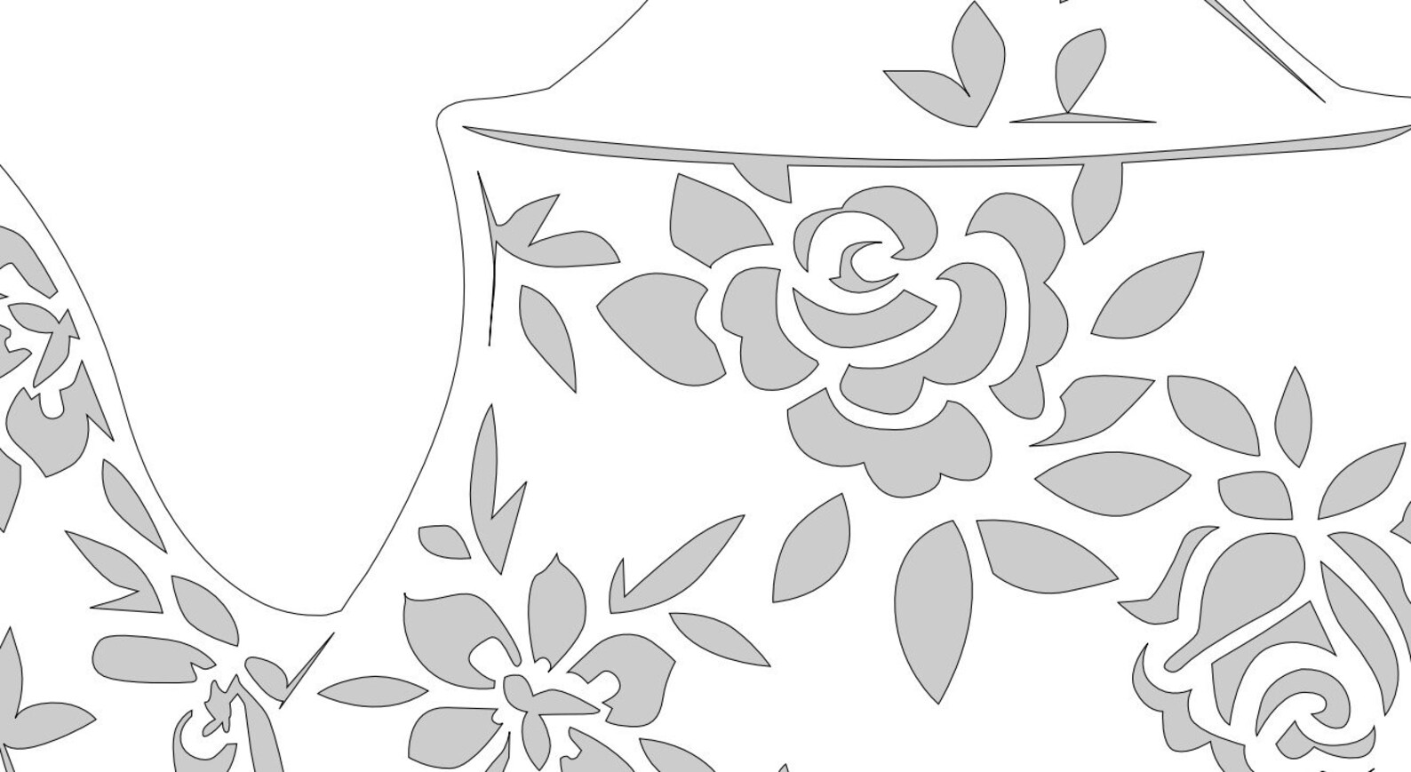 Teapot With Flowers Scroll Saw Pattern FIS-050 pdf, Jpg - Etsy