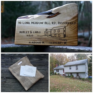 Custom Housewarming gift - Personalized Address Sign- Custom Rustic Wood Sign - Personalized Gift - Hand Engraved - Unique wedding gift