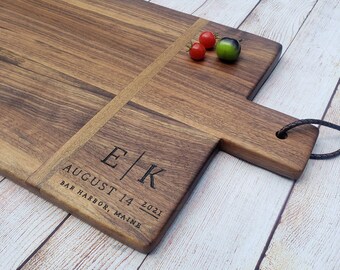 Personalized Wood Charcuterie Board – Farmhouse Cutting Board, Anniversary Gift