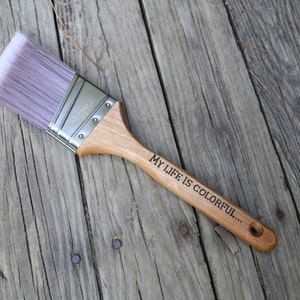 Personalized Paintbrush House Painters Gift 5th Anniversary Gift Handyman Gift Gift for Dad Hand engraved 2 1/2in Clearcut