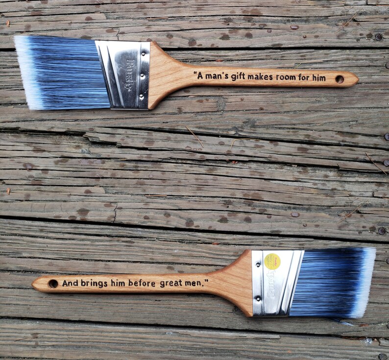 Personalized Paintbrush House Painters Gift 5th Anniversary Gift Handyman Gift Gift for Dad Hand engraved 2 1/2in Pro-Extra