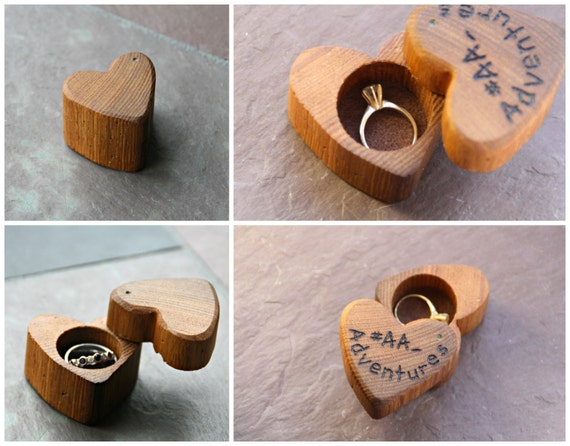 Elegant Heart-shaped Wooden Ring Box, Decorative Ring Box, Keepsake Box,  Valentines Day Gift, Heart Shaped Wooden Box, Painted Box, Ring Box - Etsy