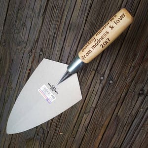 Personalized Masonry Trowel - Engraved Mason Gift - Father’s Day gift personalized  - Husband Gift- Brick trowel - Hand Float- Hand engraved