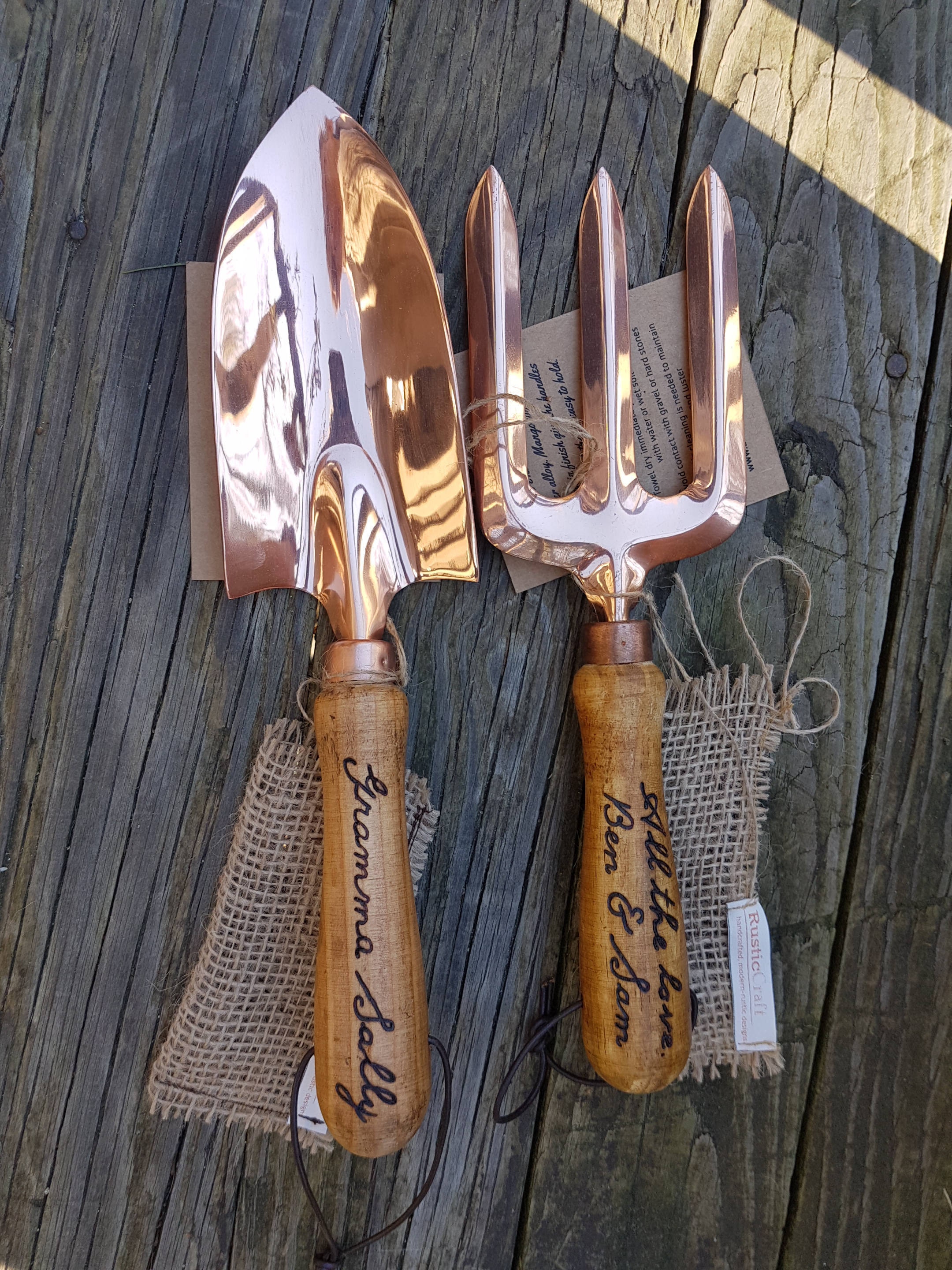 Personalized Garden Tool Set Hand Trowel Short Shovel Etsy Canada