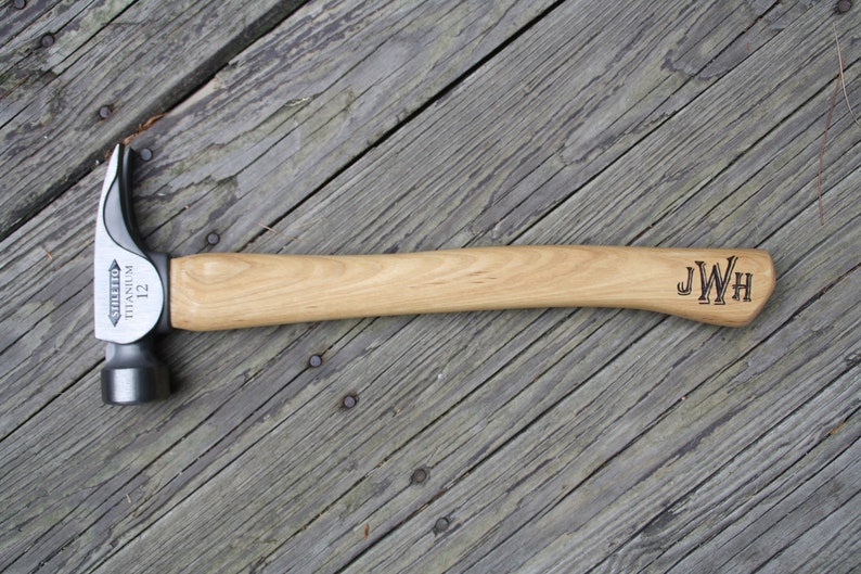 Personalized Engraved Hammer – Anniversary, Father's Day Gift Titanium Claw 12oz.