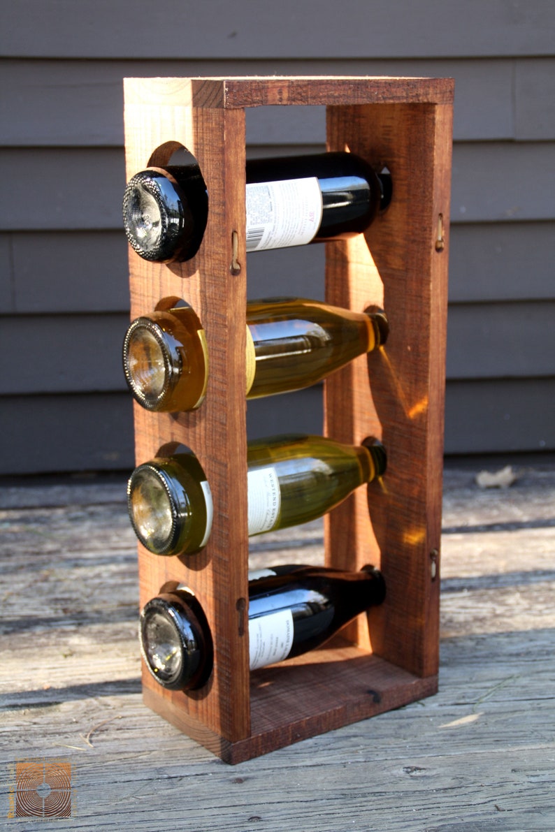 Wood Wine Rack Stand or Wall Hanging Unique Wedding Gift Etsy
