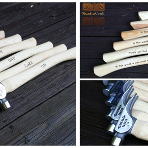 Personalized Engraved Hammer – Anniversary, Father's Day Gift Stainless Claw 19oz