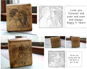 Personalized art gifts - Rustic Wood Custom art - Personalized Housewarming Gift - Pyrography Art