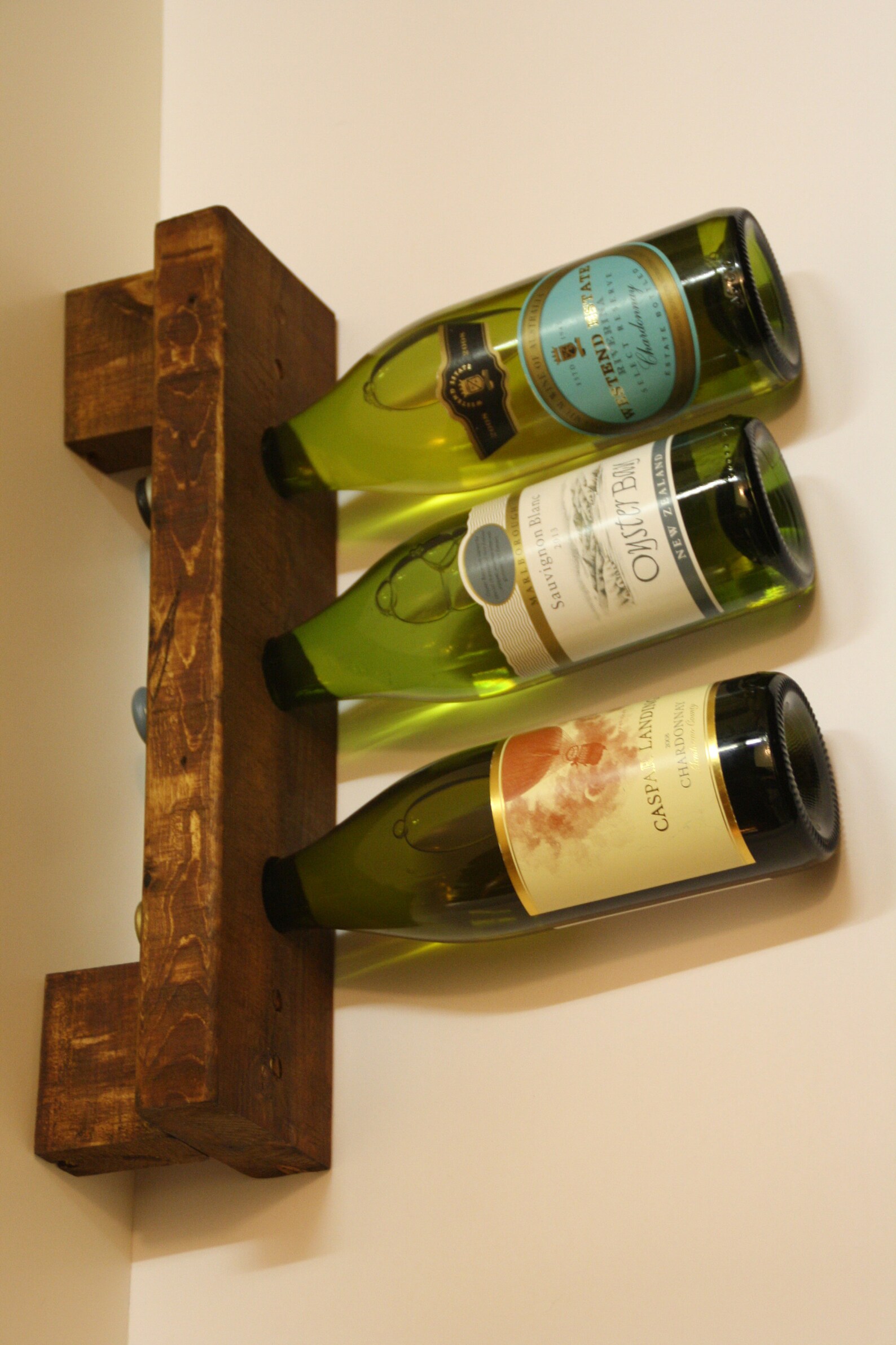 Personalized Wine Rack Rustic Wood Wall Wine Display 6 Etsy