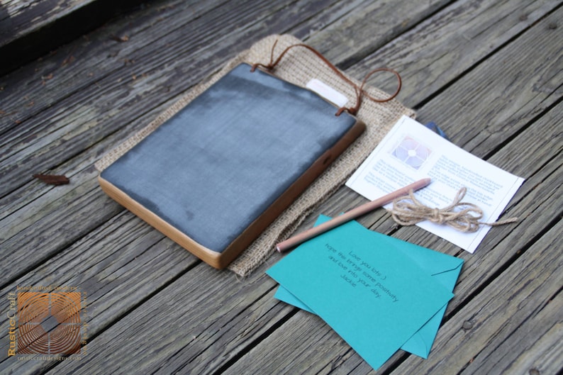 Kitchen Chalkboard Hanging Chalkboard Tablet Medium Cherry Etsy