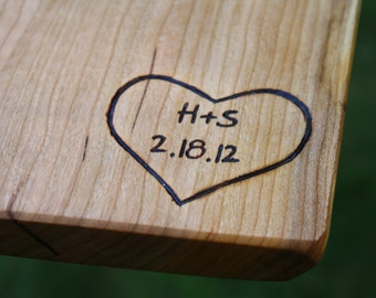 Personalization and Engraving Add On - Unique Wedding Gifts and Wood 5th Anniversary Gifts - Custom design - Text and Logos