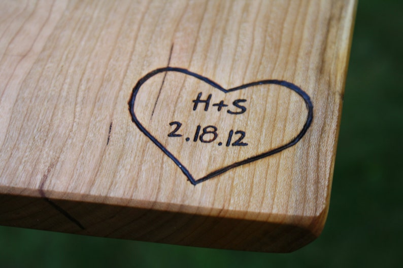 Personalization and Engraving Add On Unique Wedding Gifts and Wood 5th Anniversary Gifts Custom design Text and Logos image 1