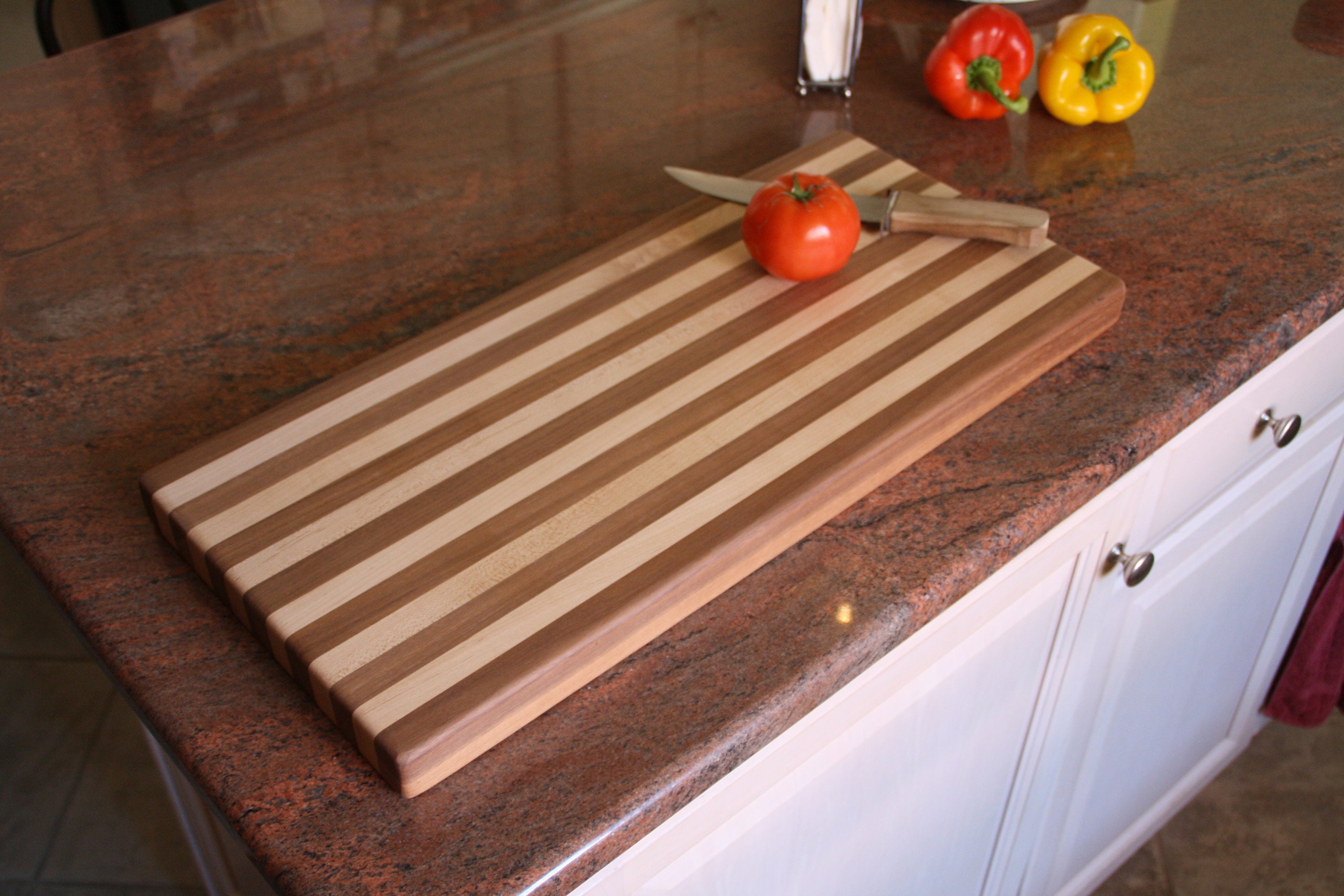 Personalized Wood Cutting Board- Maple & Black Walnut - Unique Wedding Gifts- 5th Anniversary gifts - Wood Anniversary Gifts