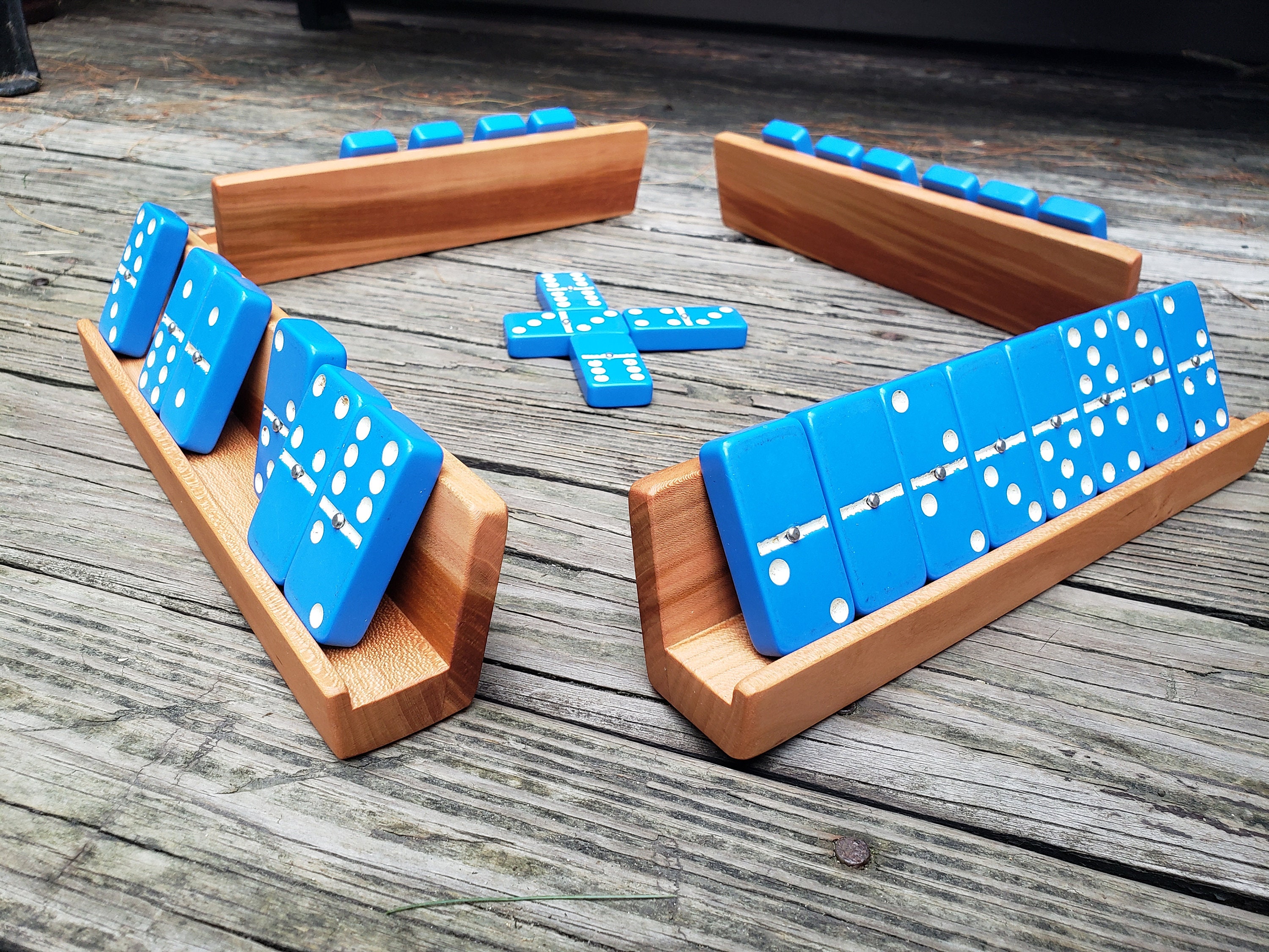 Dominoe Racks Solid Wood Domino Holder Dominoes Tray Unique Husband Gift - Etsy Canada
