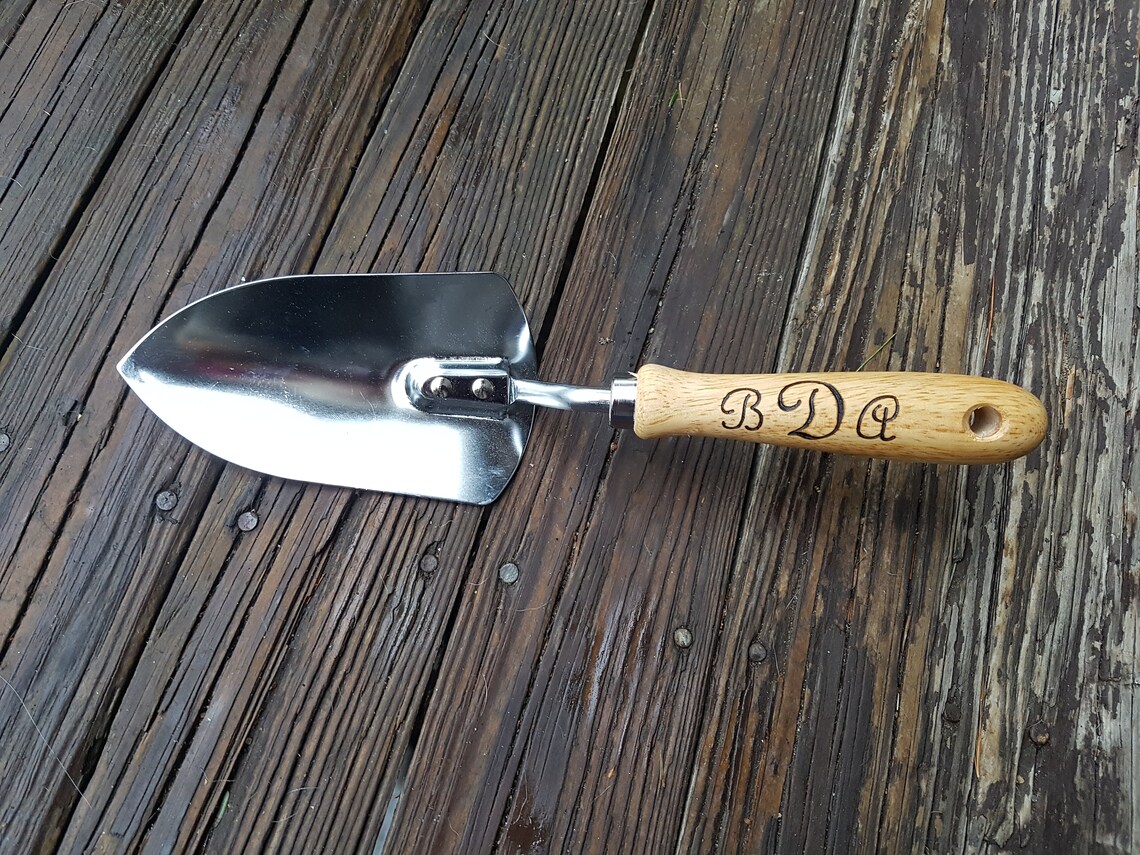 Personalized Garden Tool Set Hand Trowel Short Shovel Etsy