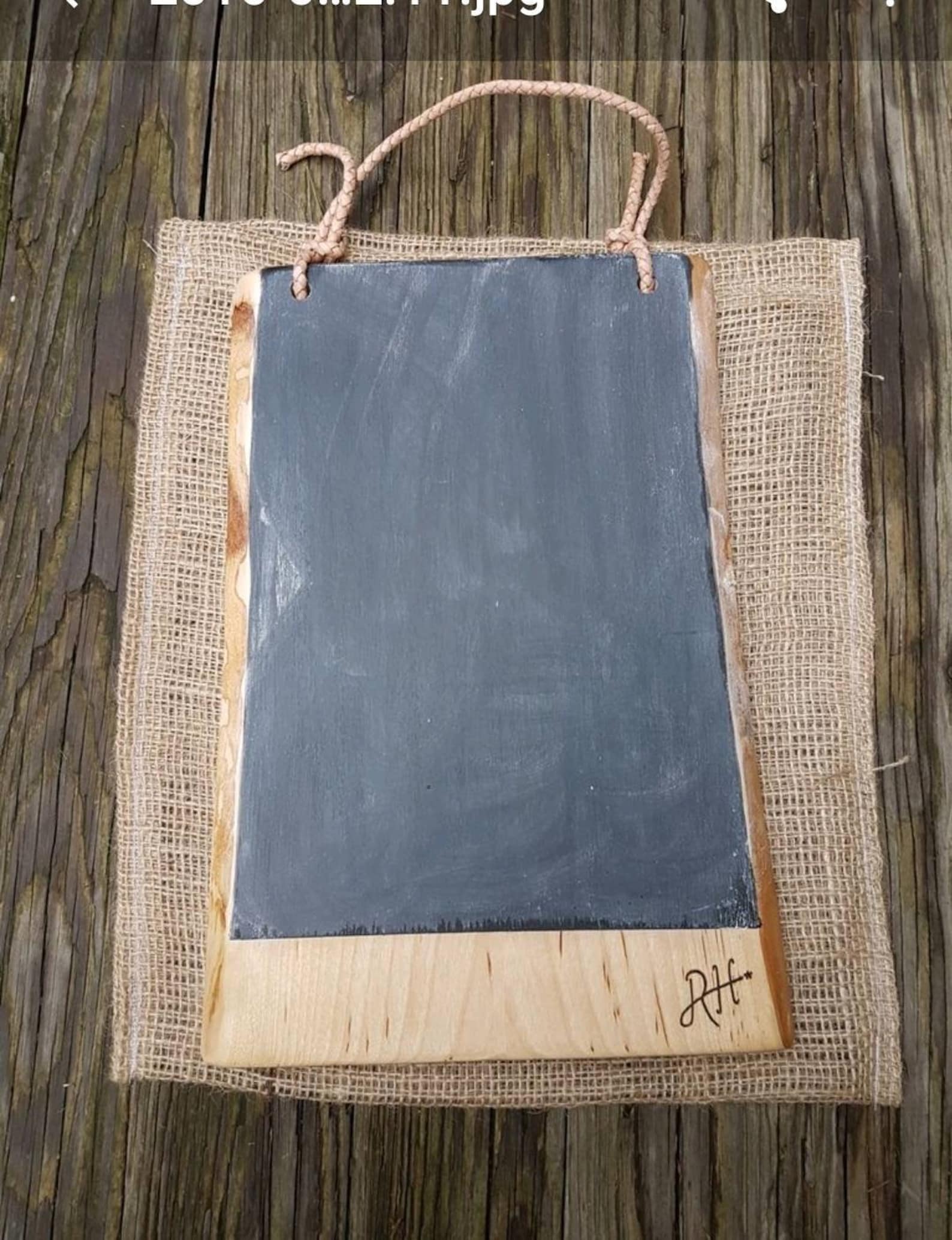 Kitchen Chalkboard Hanging Chalkboard Tablet Medium Cherry Etsy