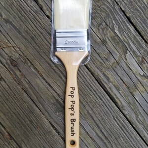 Personalized Paintbrush House Painters Gift 5th Anniversary Gift Handyman Gift Gift for Dad Hand engraved image 5