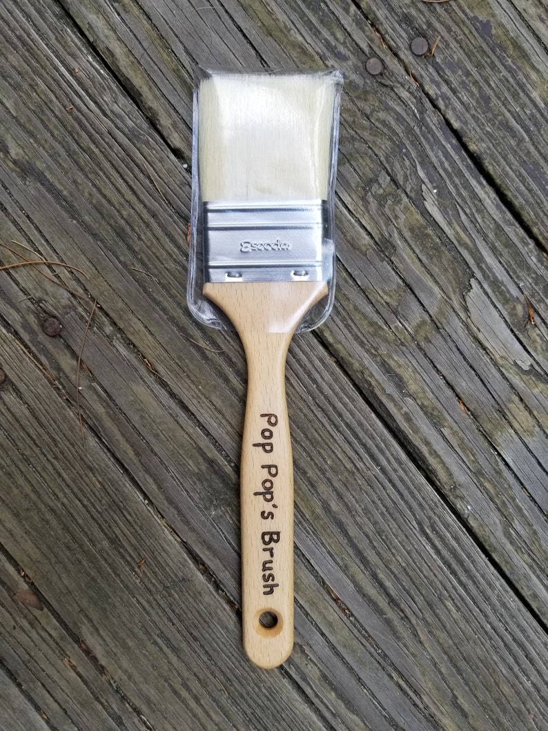 Personalized Paintbrush House Painters Gift 5th Anniversary Gift Handyman Gift Gift for Dad Hand engraved image 5