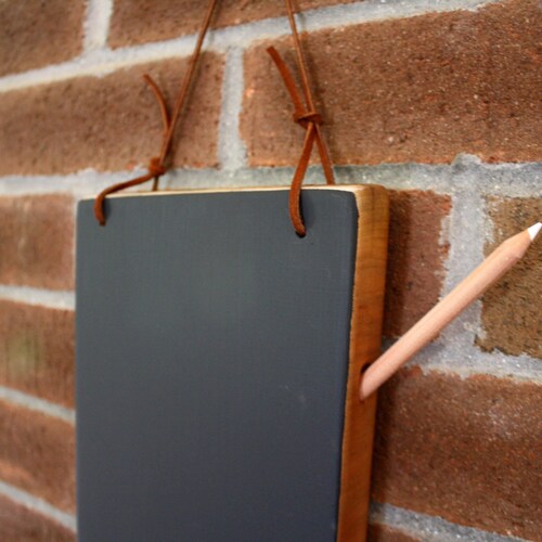 Kitchen Chalkboard Hanging Chalkboard Tablet Medium Cherry Etsy