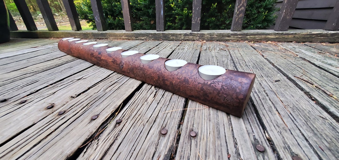 10 Tealight Hard Maple Rustic Wood Candleholder One of a 10 Tealight Hard Maple Rustic Wood Candleholder One of a